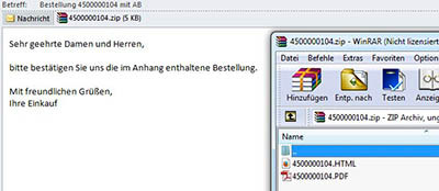 Lieferantenrueckmeldung E-Mail-Anhang