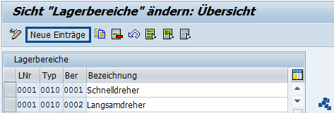 SAP EWM Lagerbereich definieren