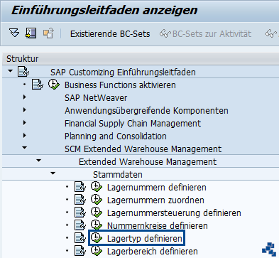 sap ewm lagertyp definieren customizing