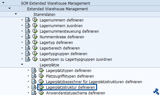 SAP EWM Lagerplatzstruktur definieren