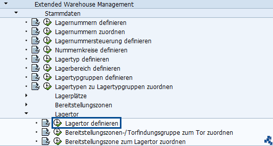 SAP EWM Lagertor definieren