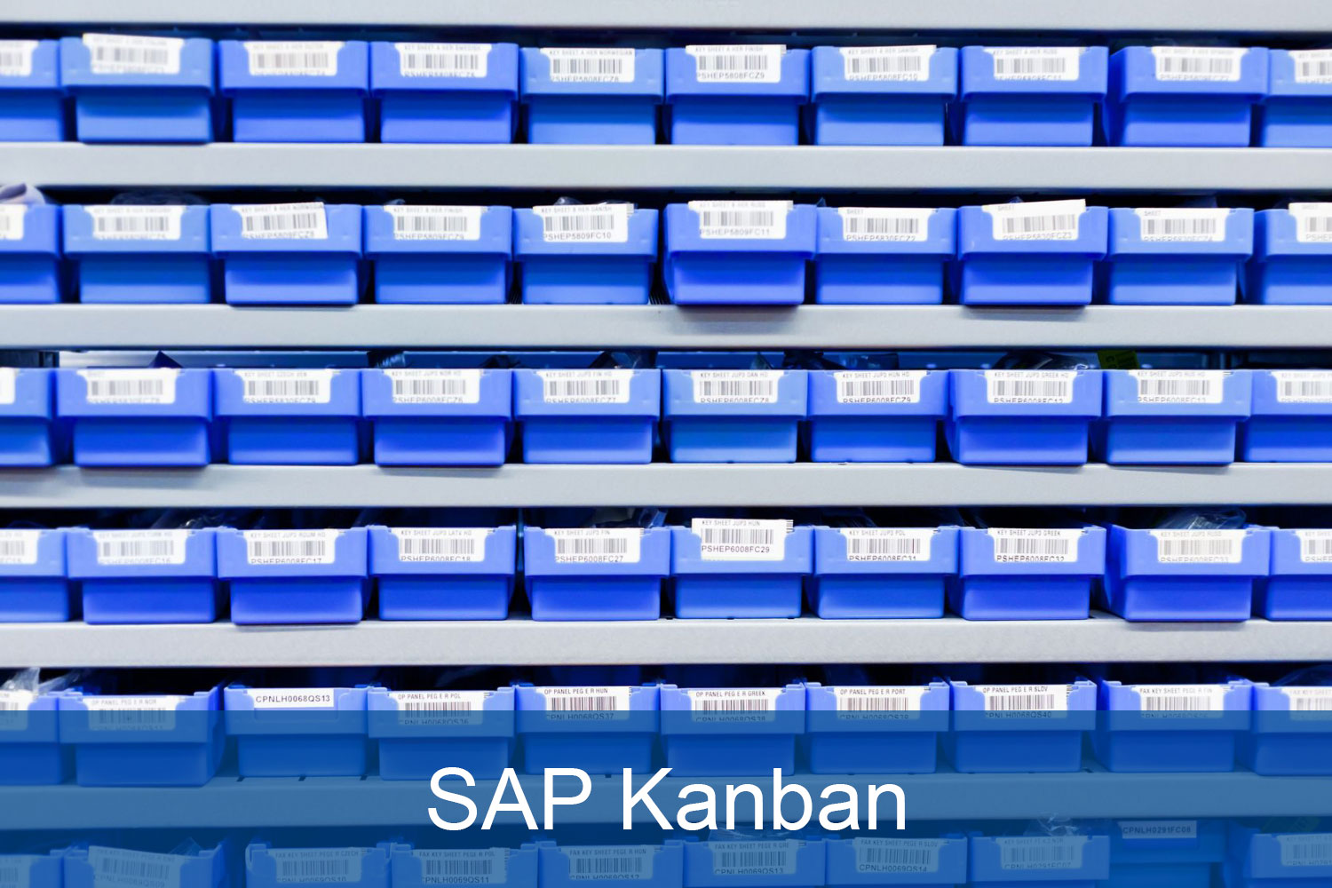 SAP Kanban production control, material flow control