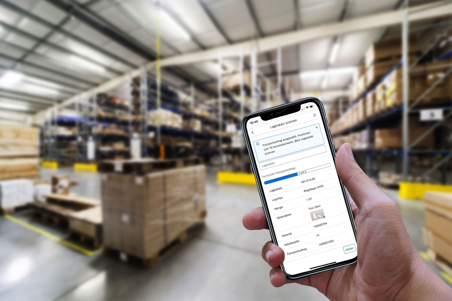 SAP MDE Scanner RF-Transaktionen Fiori UI5 APP