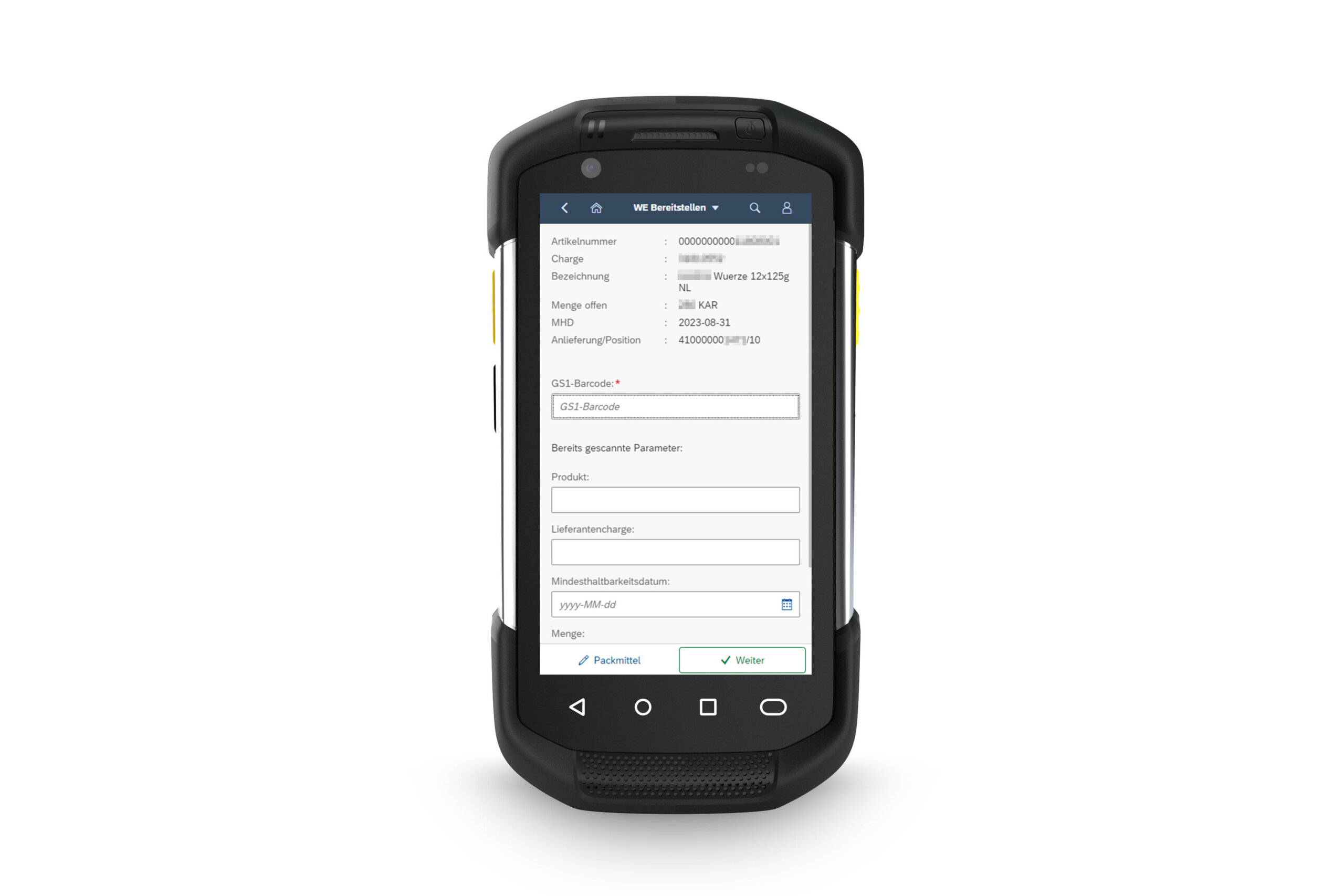 SERKEM SAP EWM MFS Fiori UI5 App