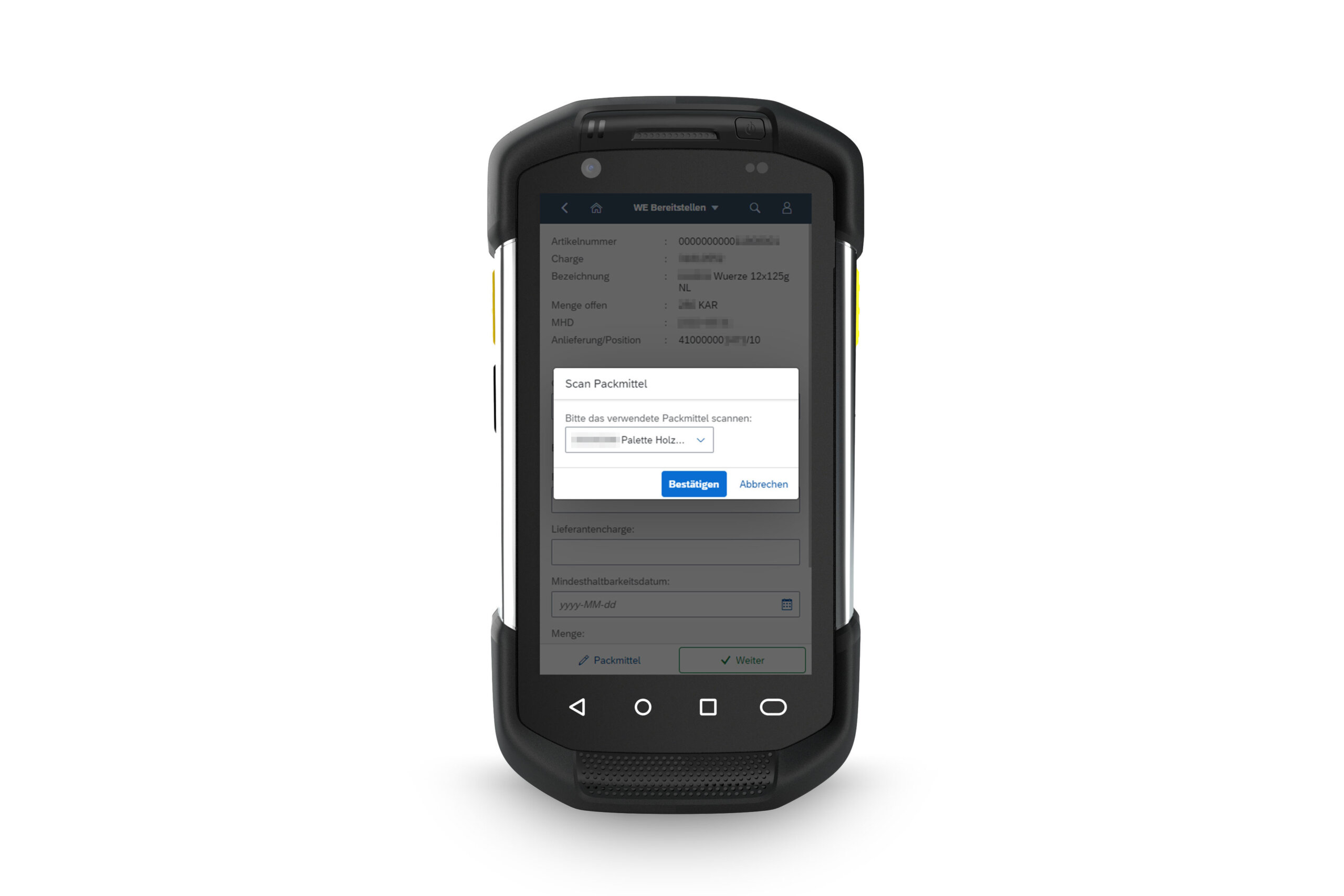 SERKEM SAP EWM MFS Fiori UI5 App